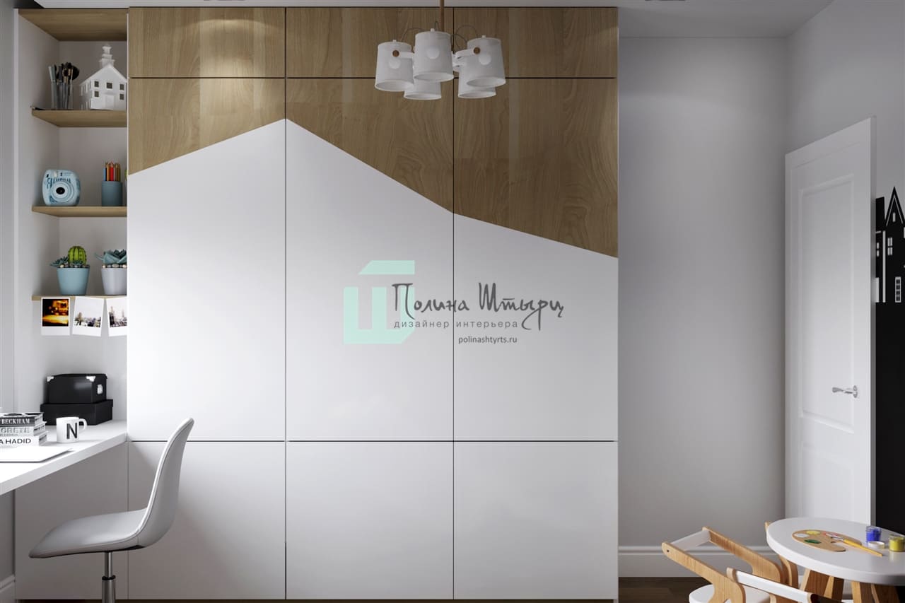 Визуализация двухкомнатной квартиры в ЖК Замитино